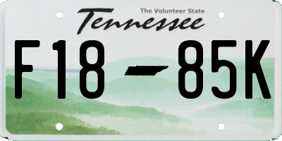 TN license plate F1885K