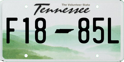TN license plate F1885L