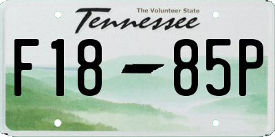 TN license plate F1885P