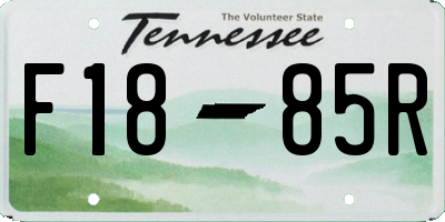 TN license plate F1885R