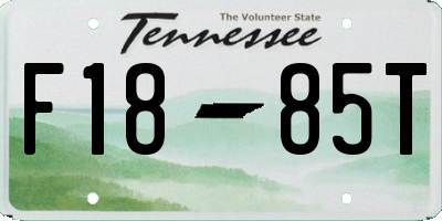 TN license plate F1885T