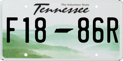 TN license plate F1886R