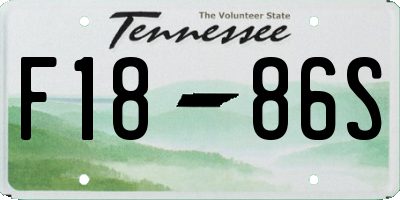 TN license plate F1886S