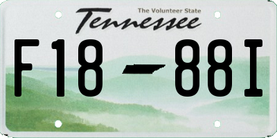 TN license plate F1888I
