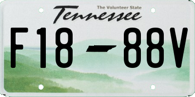 TN license plate F1888V