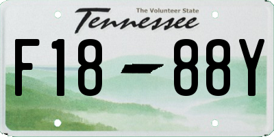 TN license plate F1888Y