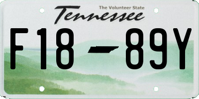 TN license plate F1889Y