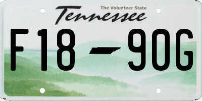 TN license plate F1890G