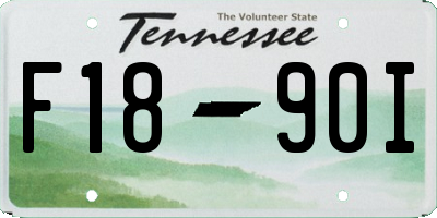TN license plate F1890I