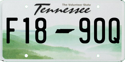 TN license plate F1890Q