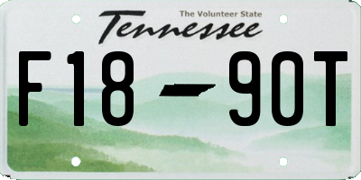 TN license plate F1890T