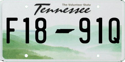 TN license plate F1891Q