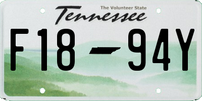 TN license plate F1894Y