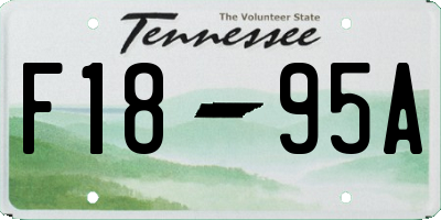 TN license plate F1895A