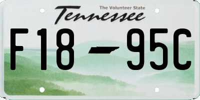 TN license plate F1895C