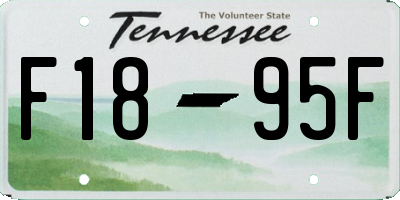 TN license plate F1895F