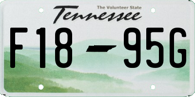TN license plate F1895G