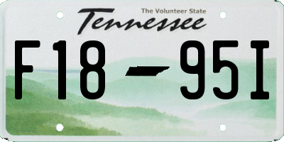 TN license plate F1895I