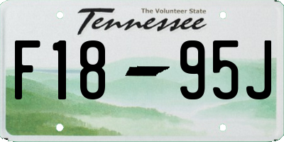 TN license plate F1895J