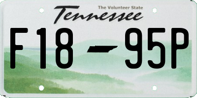 TN license plate F1895P