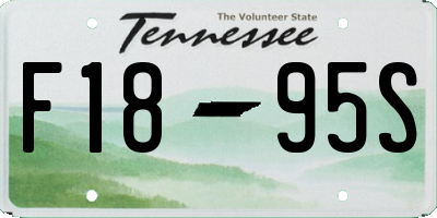 TN license plate F1895S