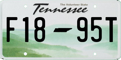 TN license plate F1895T