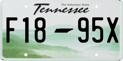 TN license plate F1895X