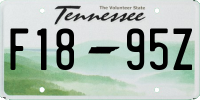 TN license plate F1895Z
