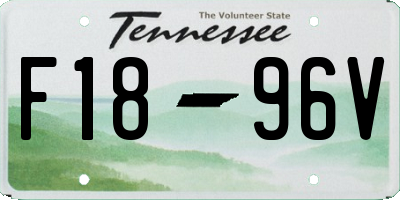 TN license plate F1896V