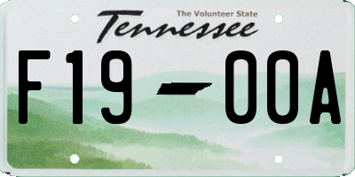 TN license plate F1900A