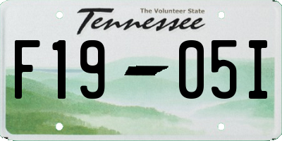 TN license plate F1905I