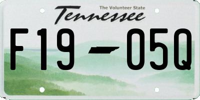 TN license plate F1905Q