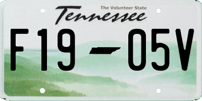 TN license plate F1905V