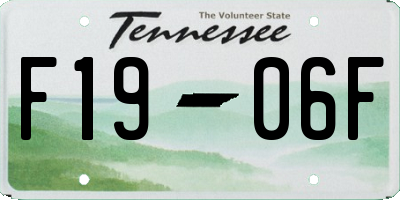 TN license plate F1906F