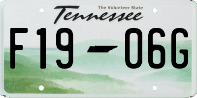 TN license plate F1906G