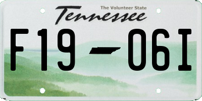 TN license plate F1906I