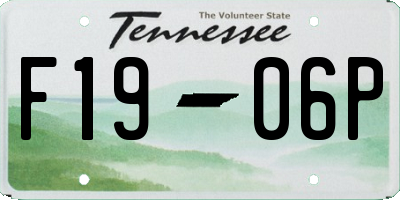 TN license plate F1906P