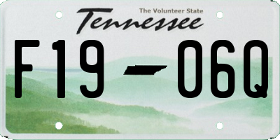 TN license plate F1906Q