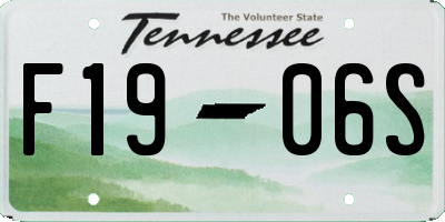TN license plate F1906S