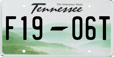 TN license plate F1906T