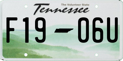 TN license plate F1906U