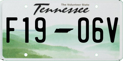 TN license plate F1906V