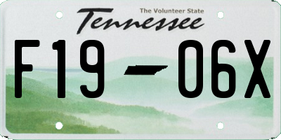 TN license plate F1906X