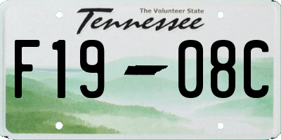 TN license plate F1908C