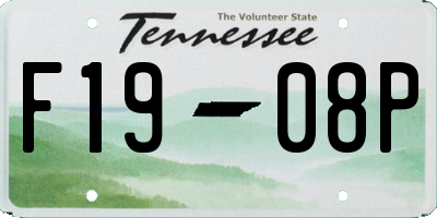 TN license plate F1908P