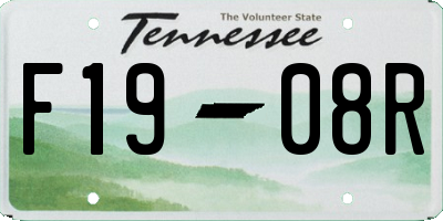 TN license plate F1908R