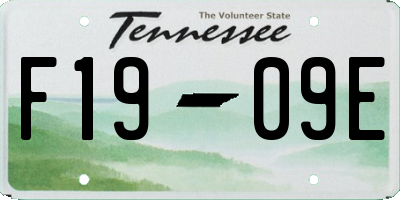 TN license plate F1909E