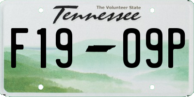 TN license plate F1909P