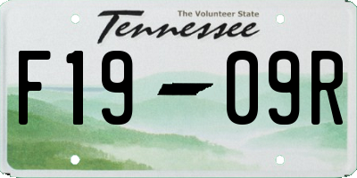 TN license plate F1909R