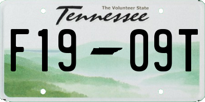 TN license plate F1909T